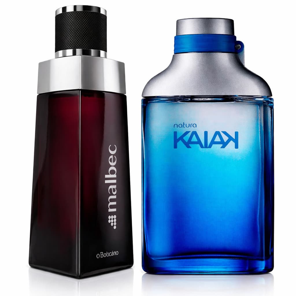Kit 2 Perfumes Masculinos 60ml Fragrâncias Nacionais Aroma Intenso e Lacre Original Garantido