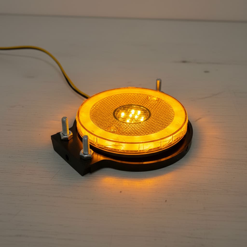 4 Lanterna Sinaleira Lateral Neon Led Carreta 85mm Com Suporte Caminhão Motorhome Acessorios