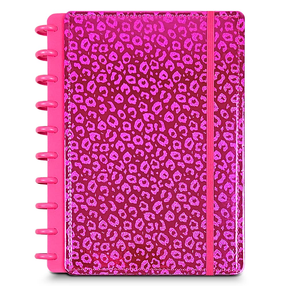 Caderno Tipo Inteligente Capa Dura B5 Médio Universitário Personalizado 80 Folhas 1 Matéria - Cor PINK