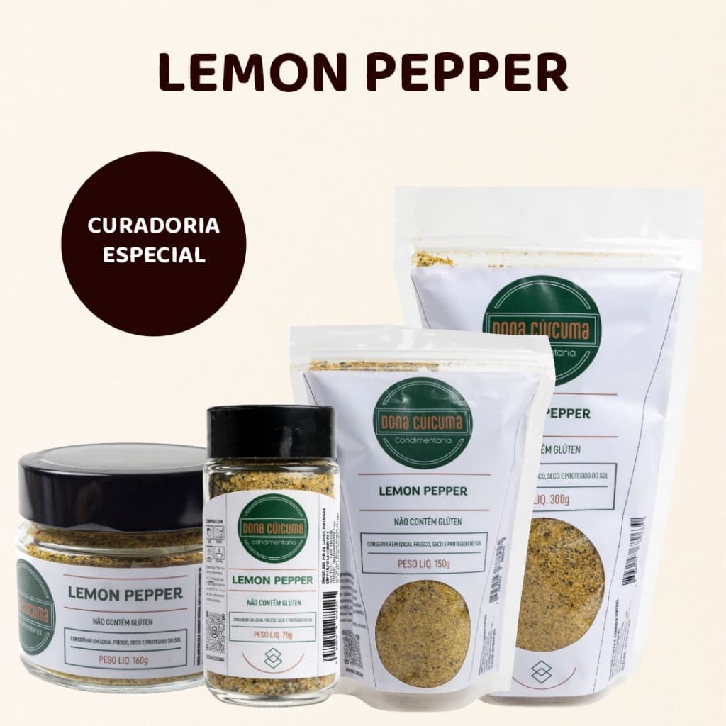 Lemon Pepper | Temperos e Especiarias – Dona Cúrcuma