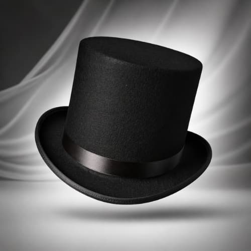 Cartola Chapéu de Magico Preto Tamanho Adulto 58 | 60 Halloween Carnaval Casamento