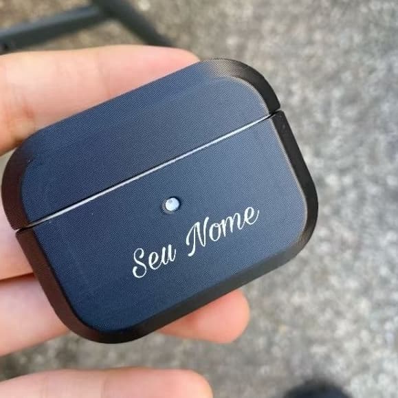 Case AirPods Pro 2  e Pro 1Capa Protetora Fone Bluetooth Estojo 3D Personalizado Com Nome