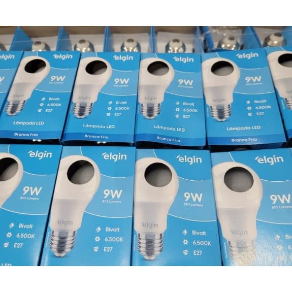 Lampada Led Elgin 9w 127v E27 6500k Com 10 Unidades