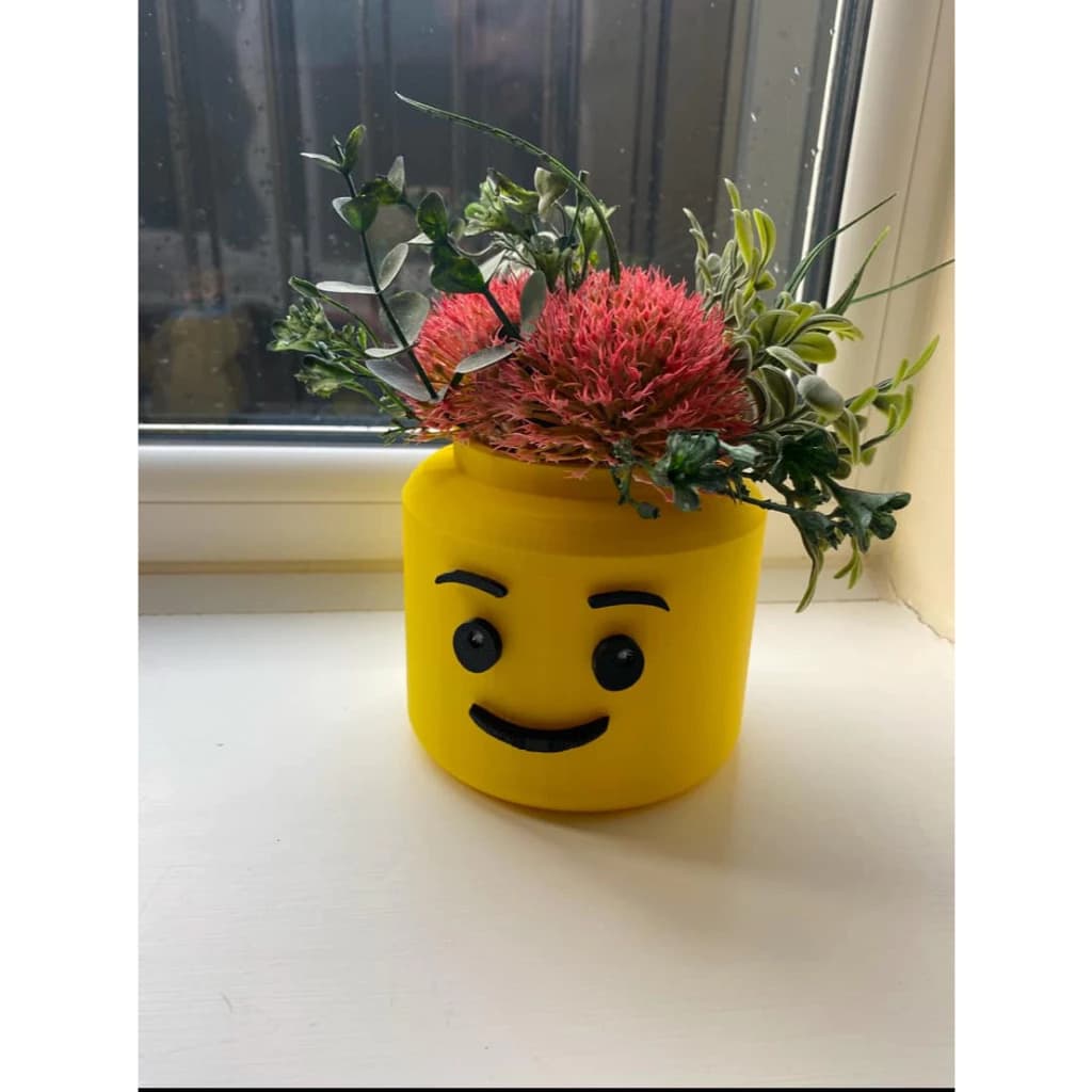 Vaso Decorativo 3D – Bloco Divertido Estilo Lego