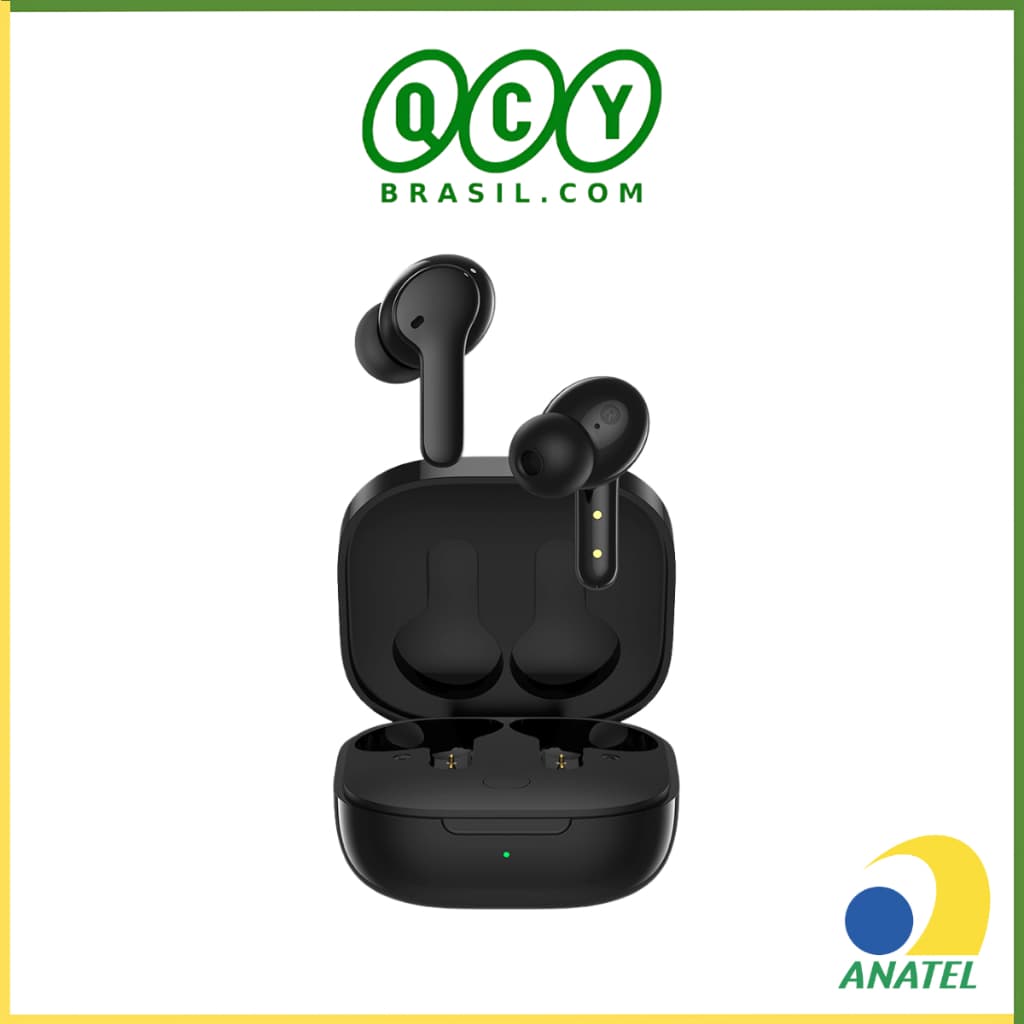 Fone de Ouvido QCY T13 ENC Bluetooh 5.1 Sem Fio para Esportes Academia IPX5 e até 8 Horas de Reprodução