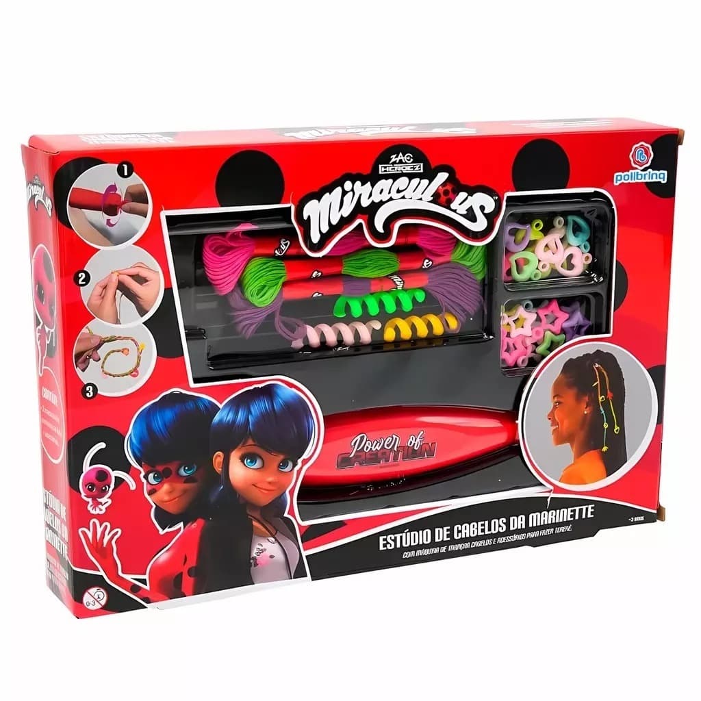 Estúdio de cabelos da Marinette Miraculous Polibrinq Original