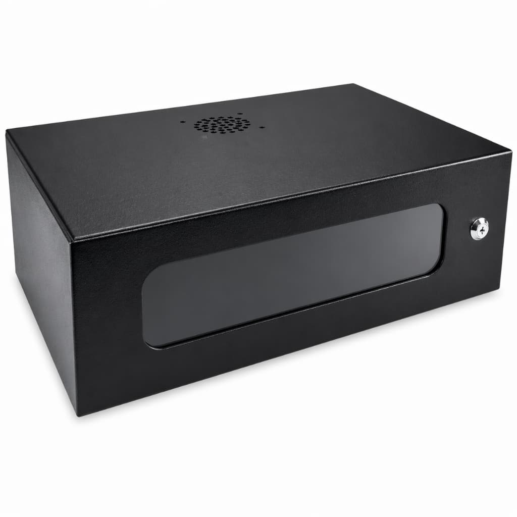Mini Rack Padrão 19 3U x 350mm Visor Acrílico Indicado para CFTV DVR Intelbras/Hikvision Telecom Informatica TI Cameras