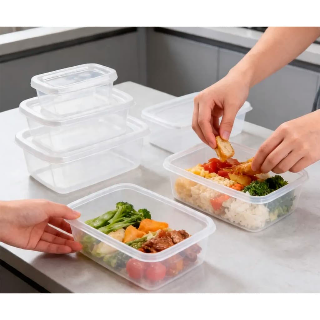 Kit 5 Potes Variados Market Mix Cozinha Prática Multiuso