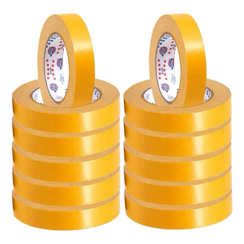 Kit 10 Fitas Dupla Face De Papel Carpete Eurocel 24mm X 30m