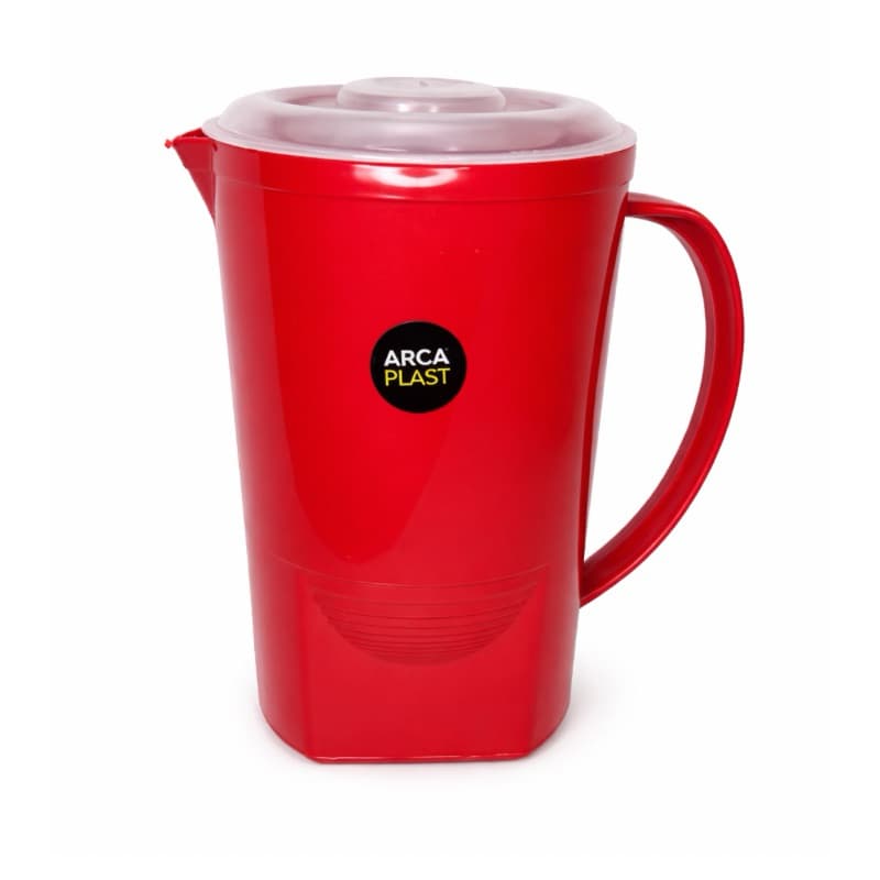 Jarra 2 Litros Com Tampa ArcaPlast Plástico Resistente Água Suco Cozinha Grande Prática Promoção