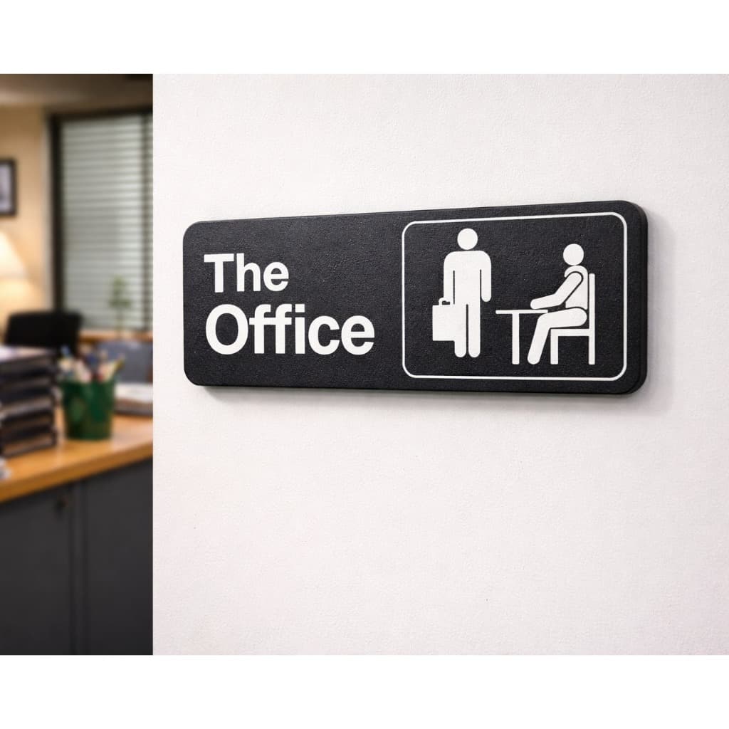 The Office Dunder Mifflin!  Placa Decorativa Texturizada Série Escritório Geek Engraçada Decoração Presente