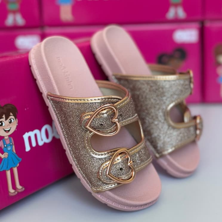 Sandália Birken Feminina Infantil Molekinha Papete Menina 2341.105