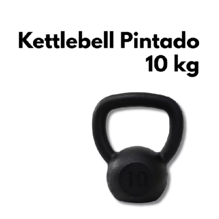Kettlebell  10kg em Ferro Fundido Pintado  Treinamento Funcional,otimo pra treinos em academia e residencias