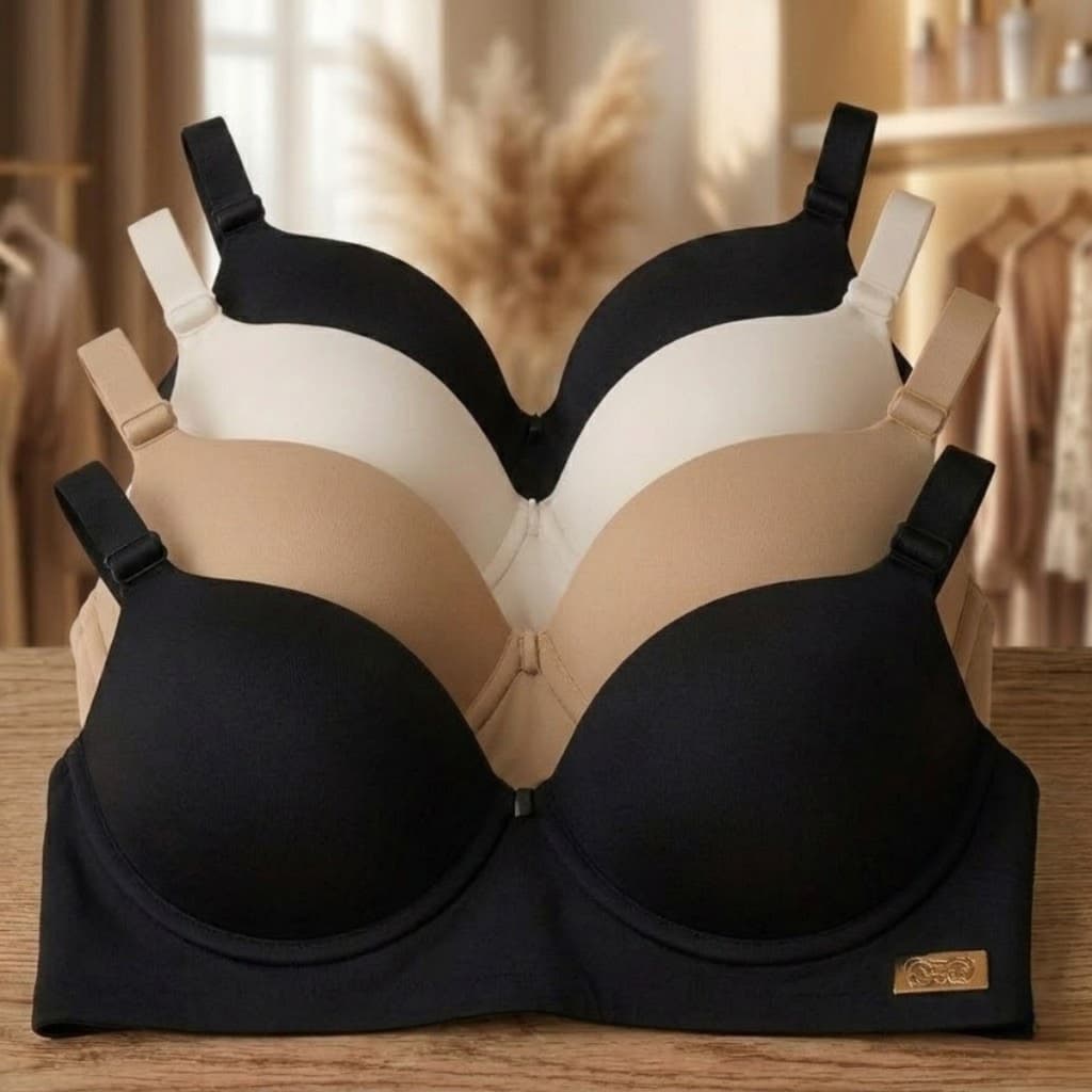 1,2,3 Ou 4 Sutiãs Femininos Premium Reforçado C/ Bojo P ao GG Conforto Direto Fábrica Envio Imediato
