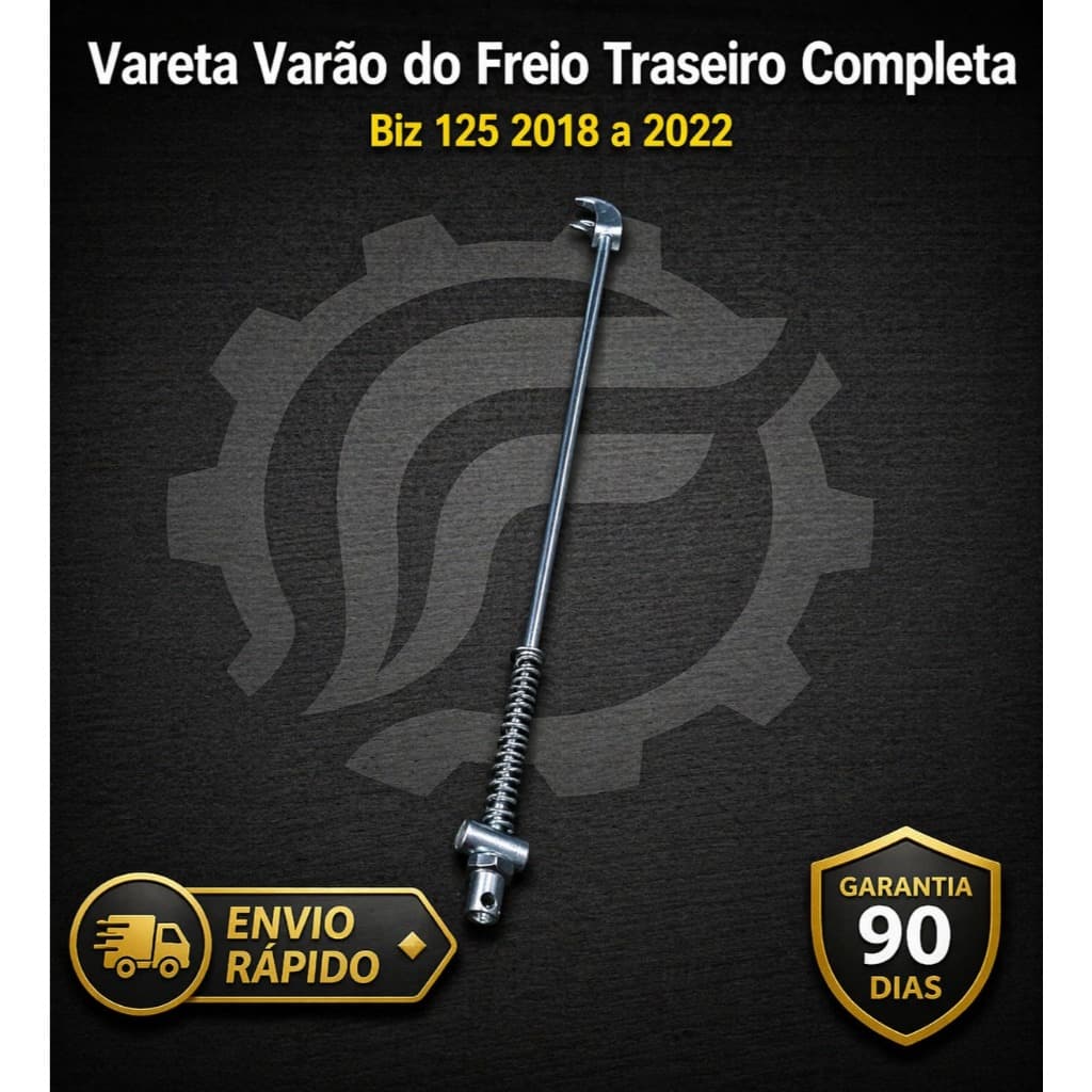 Vareta Varão do Freio Traseiro Completa Biz 125 2018 a 2022