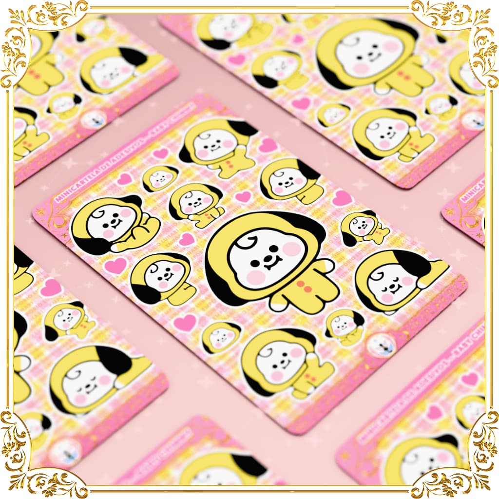 Mini Cartela de Adesivos Baby Chimmy ✨ –  KPOP Fofo Idol Coreano Kawaii Colecionável Decoração Toploader