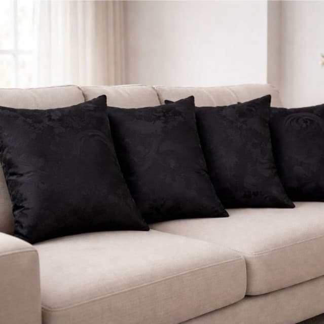 Capa de almofadas jogo com 4 peças de jaquard com ziper 45x45 decorativa para sala e quarto envio já