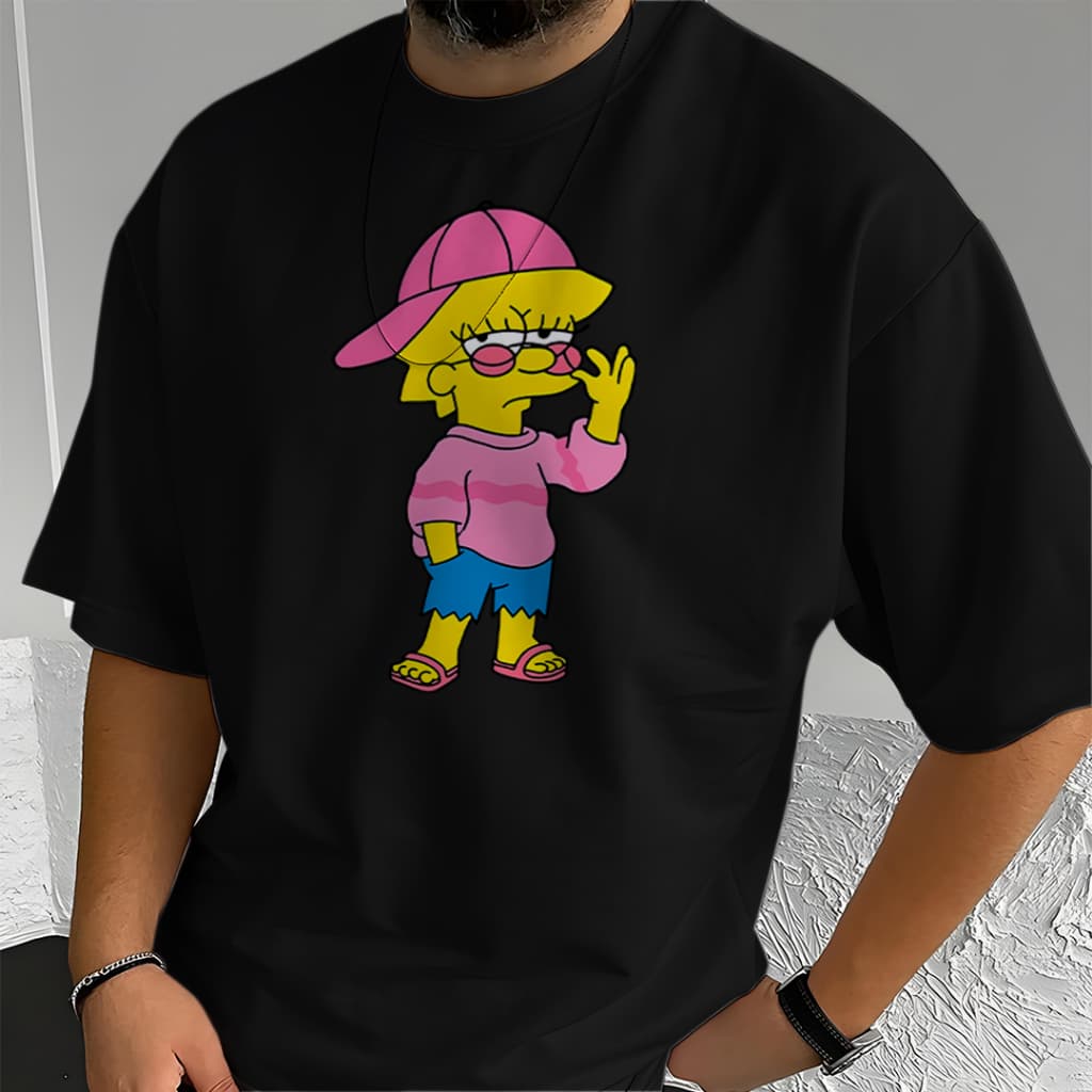 Camiseta Oversized Unissex Plus Size com Estampa Modelo: "Meg Simpsonss" - Lançamento 2026