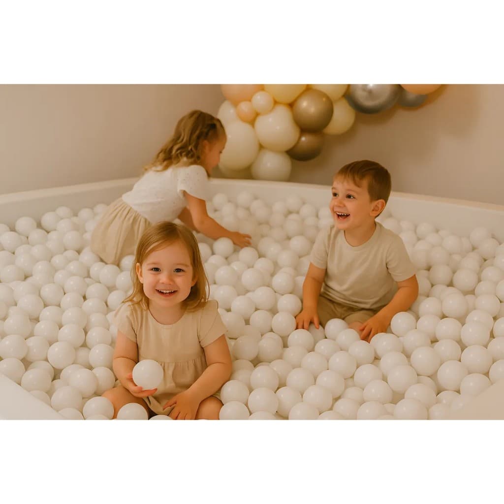 100 Bolinhas de Piscina Brancas - Play Brinquedo PROMOÇÃO