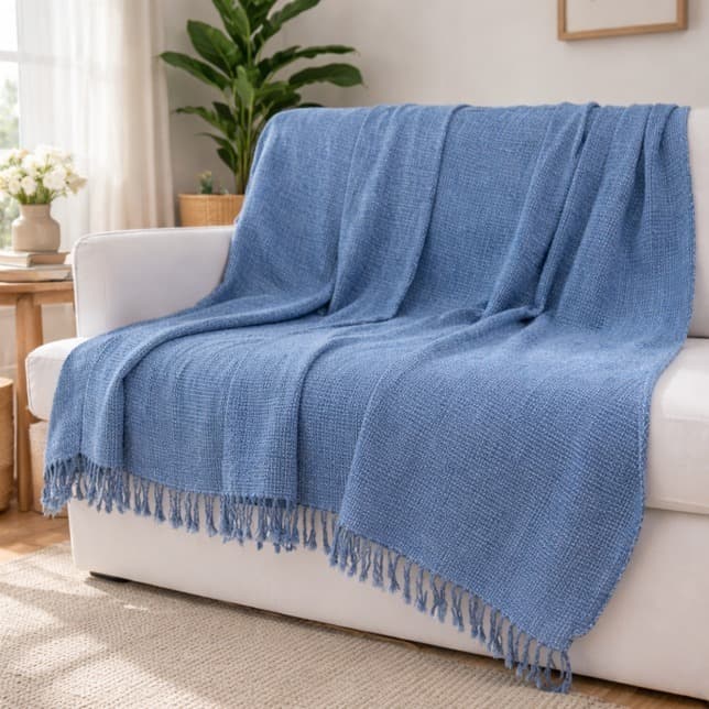 Manta para Sofá 3 Lugares 210x120cm  Decorativa Moderna Macia  Envio Rápido