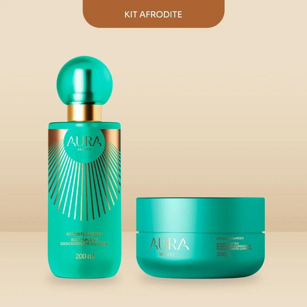 Kit - Body Splash Afrodite Garden 200ml + Manteiga Iluminadora 200g