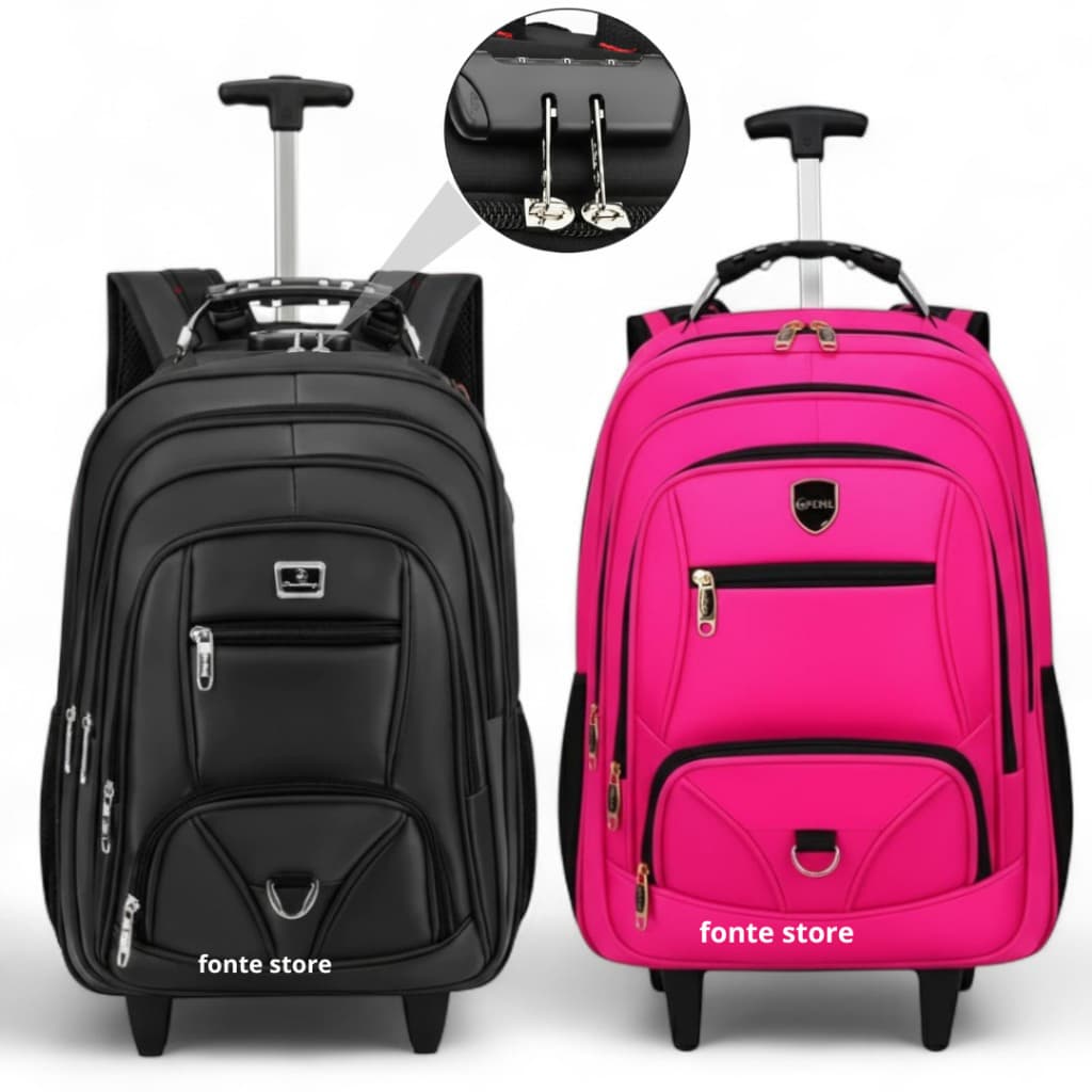 Mochilas De Rodinhas impermeavel  Trabalho Facultade Viagem Reforçada Grande