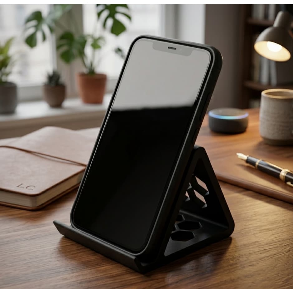Apoio Suporte de Celular Moderno Geométrico Estilo Minimalista