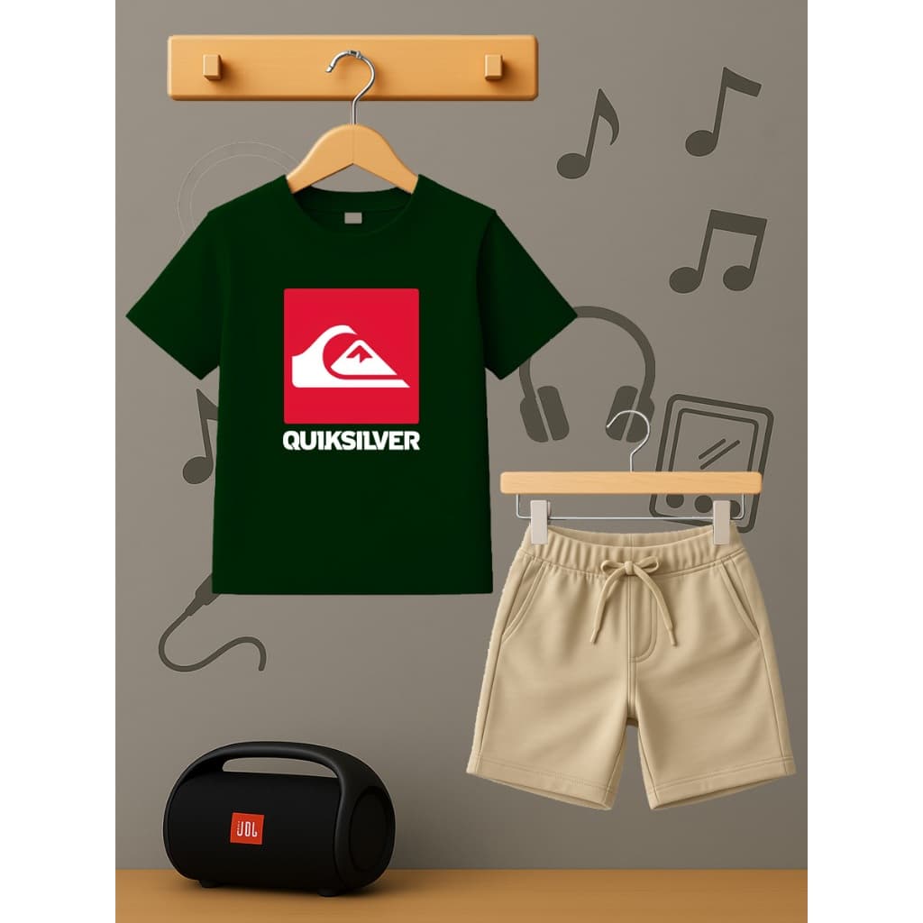 conjunto infantil camiseta + short moletinho kit juvenil