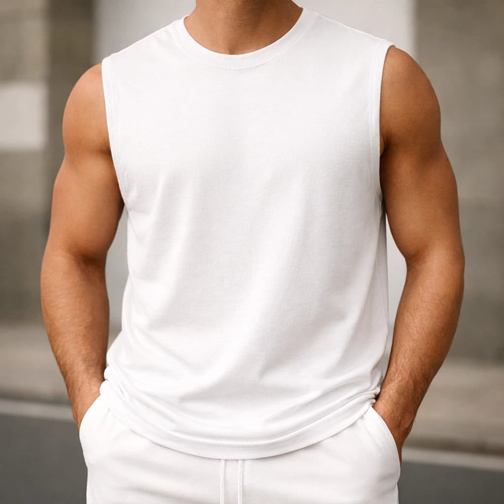Regata Cavada Masculina Confortável Academia Treino Casual Leve