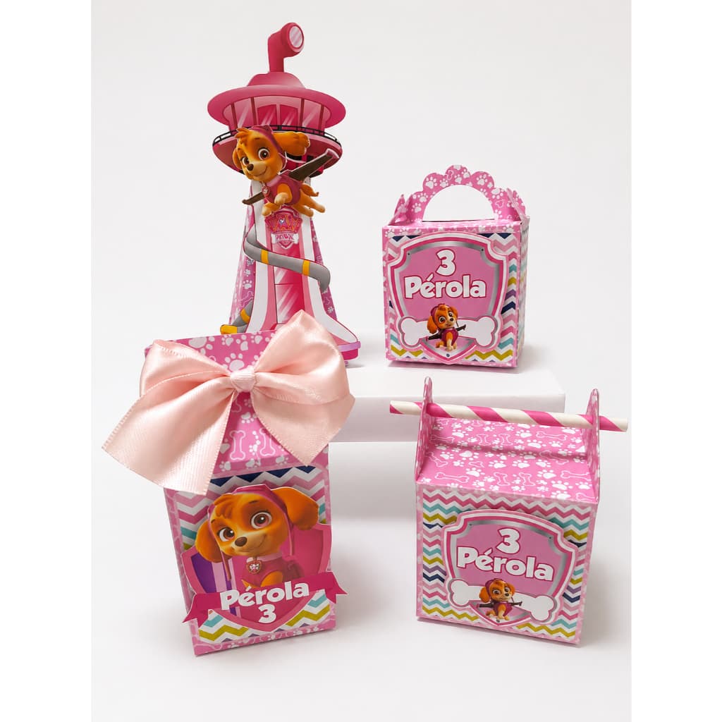 ENVIO RÁPIDO l PEGUE E MONTE Kit personalizado Skye Patrulha Canina l Lembrancinhas Festas l Fazemos todos os tema