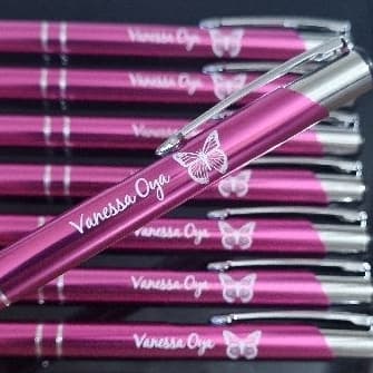Kit 15 50 Canetas Metal Personalizado a Laser Nome Logo Empresa Frase - Várias cores Alta Qualidade
