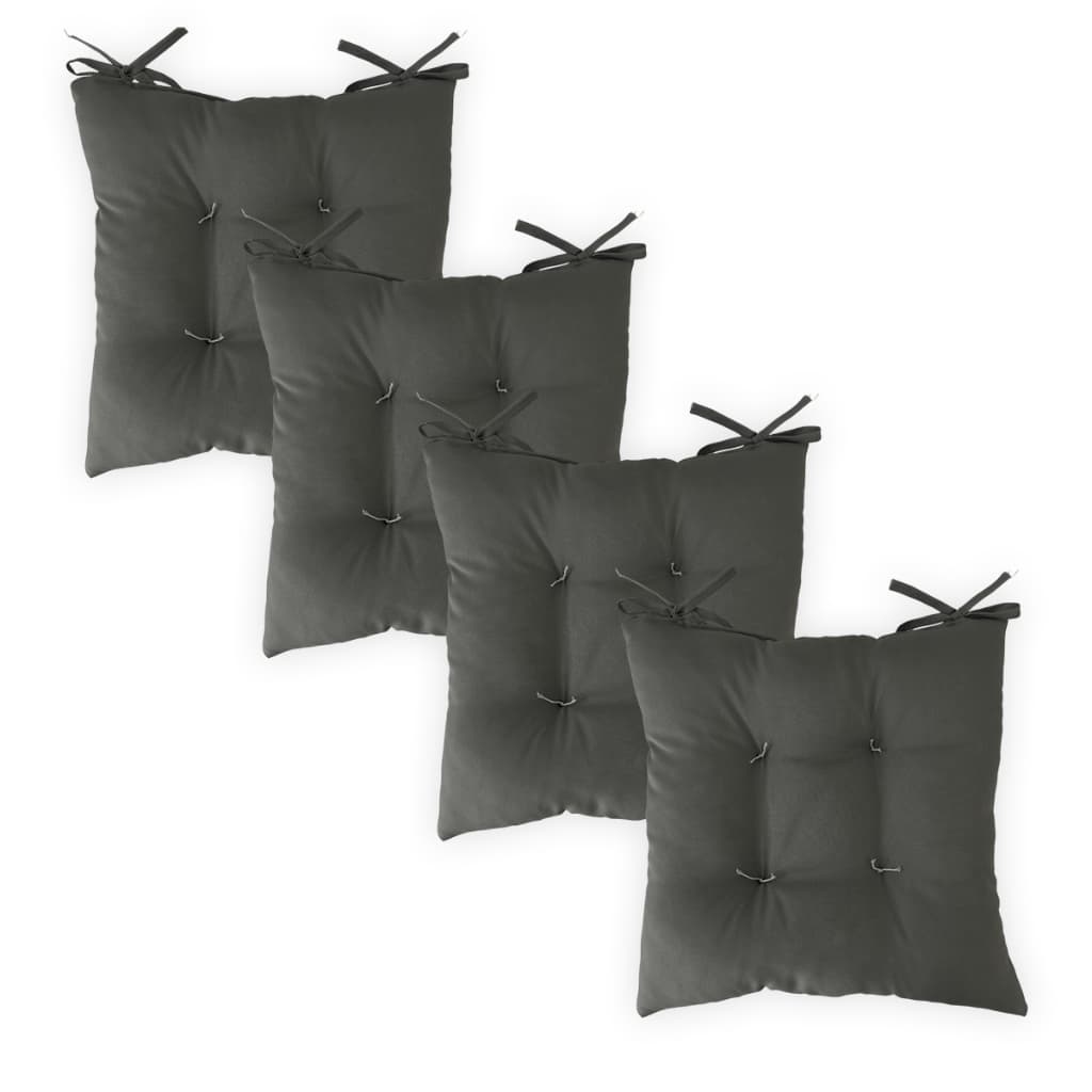 Kit Almofada para cadeira 04 unidades 40x40 cm Oxford Colorido Assento Futon