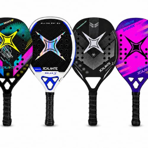 Raquete de Beach Tennis com Capa Overgrip Munhequeira Controle Precisão Potência Alta Durabilidade