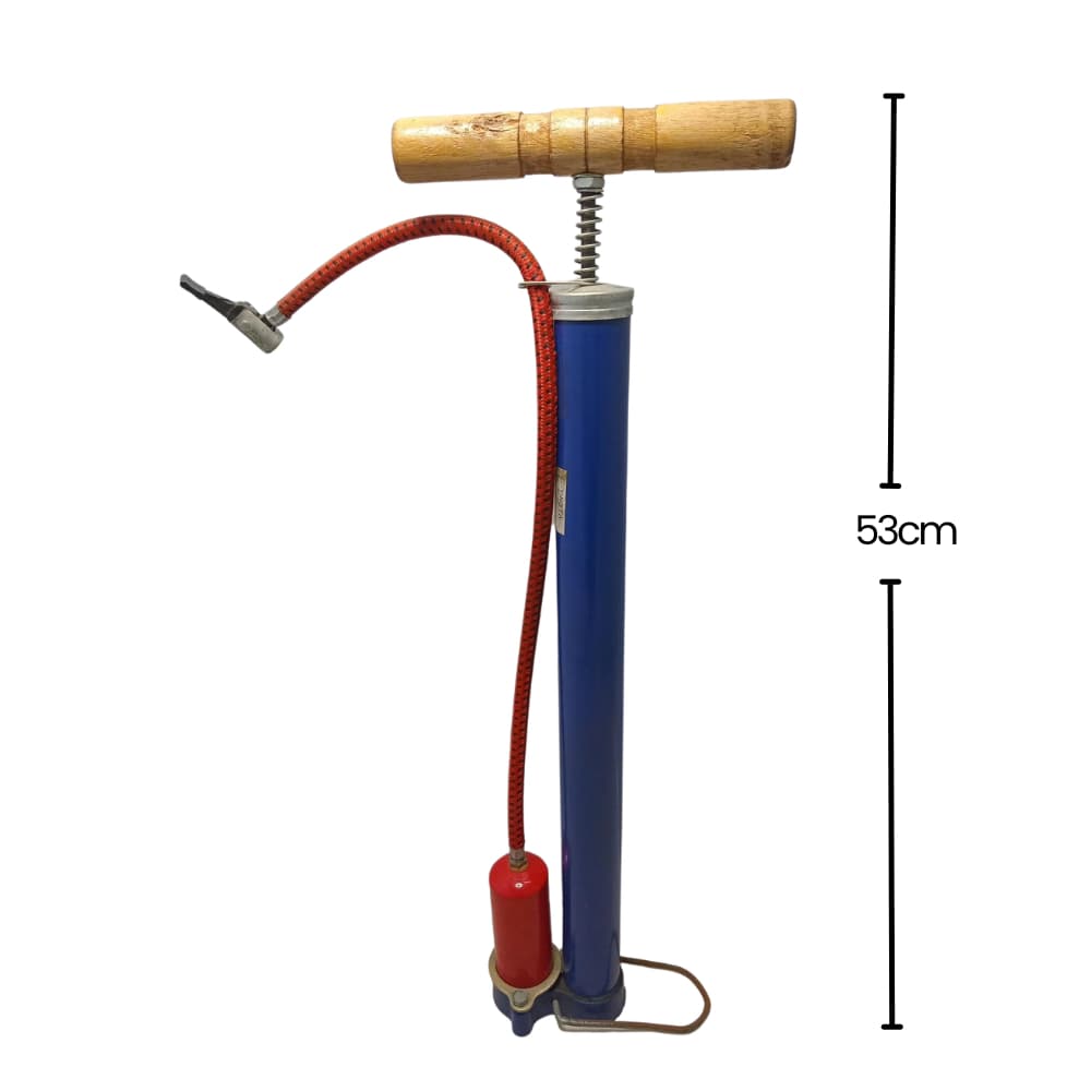 Bomba de Ar Manual – Forte e Resistente - TAM  54,5 x 9 cm - COR AZUL