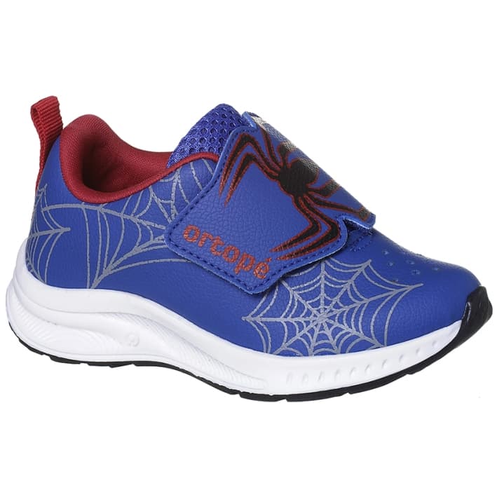 Tenis Infantil Menino Ortopé Homem Aranha Velcro