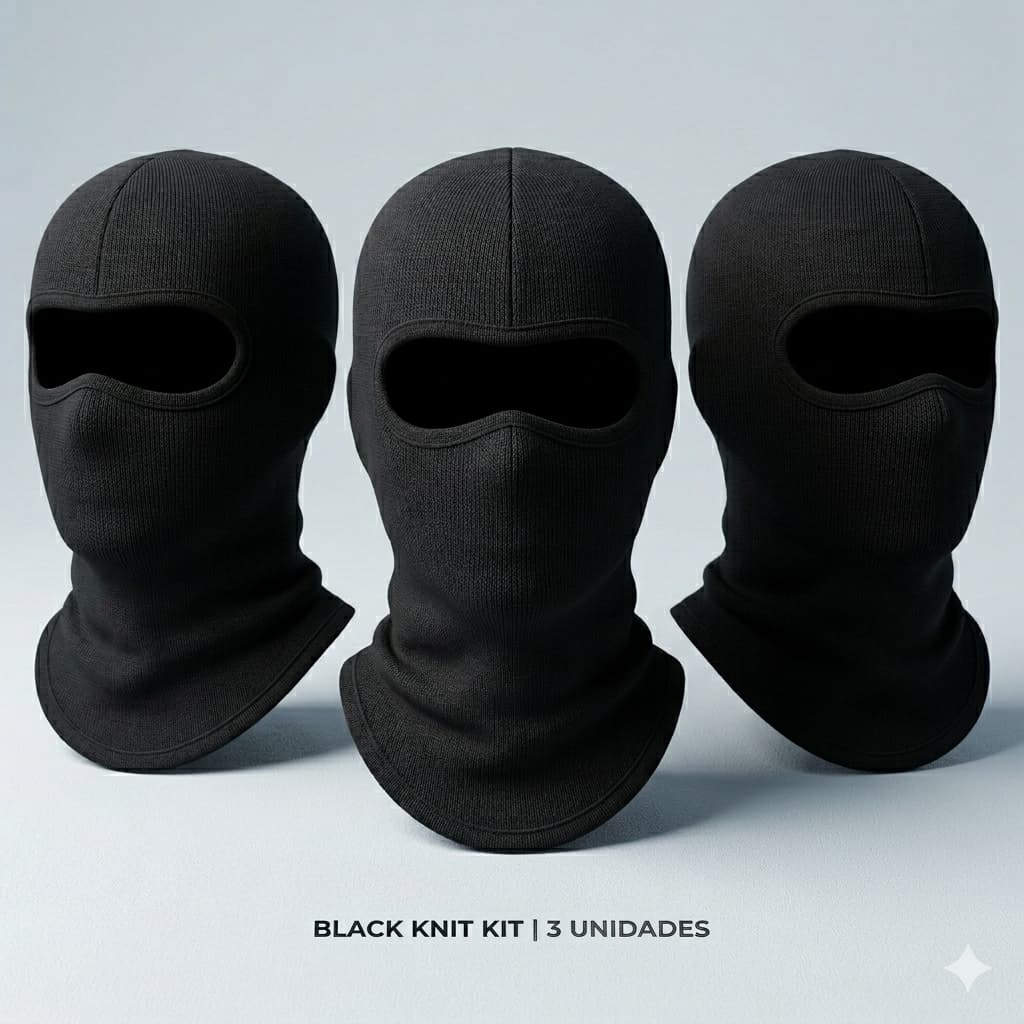 Kit Com 2/3 Balaclavas Tubular Unissex Touca Ninja Com Proteção Solar Uv+ Para Ciclismo Motocicleta Frio Mascara Facial