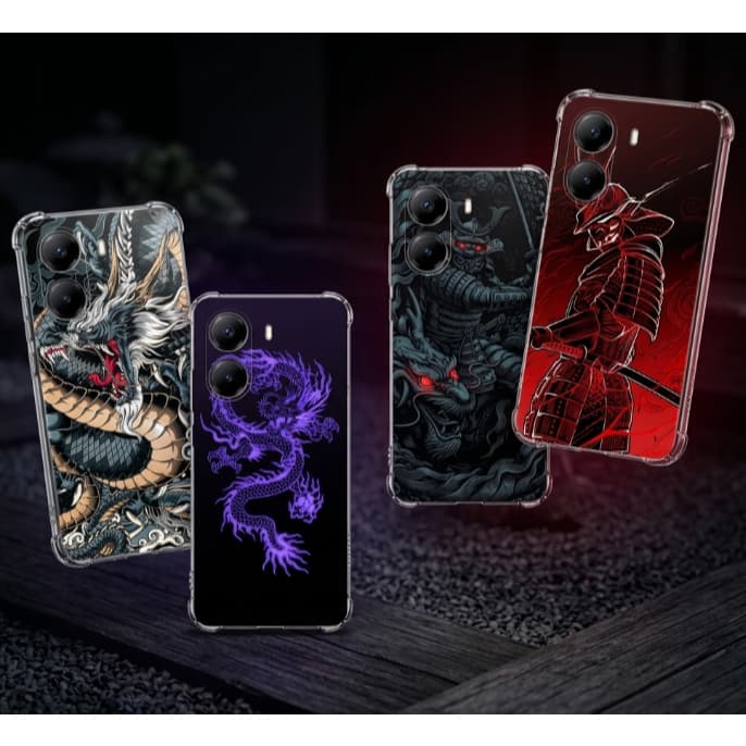 CAPA CAPINHA DESENHOS VARIADOS DRAGÃO CAPINHA PARA POCO X8 PRO ANTI IMPACTO