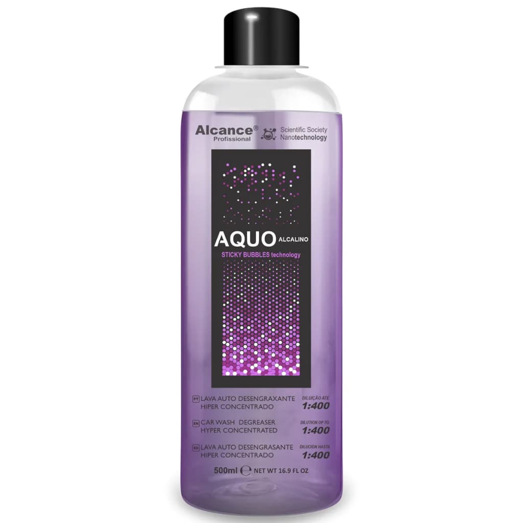 Aquo Shampoo Automotivo Desengraxante - Alcance (500ml) Diluição: Até 1:400