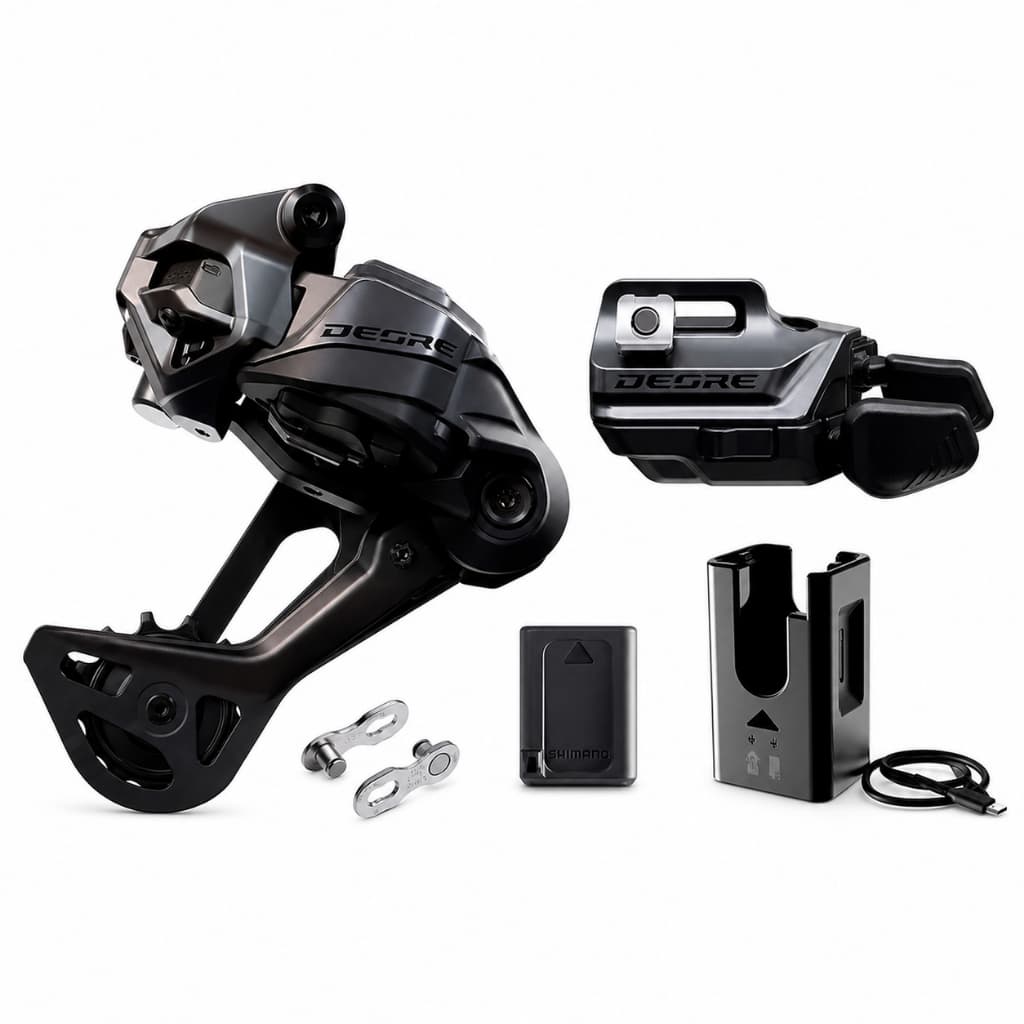 Cambio Traseiro Shimano Deore Eletrônico Wireless 12v Mtb Alta Precisão Com Bateria Recarregável