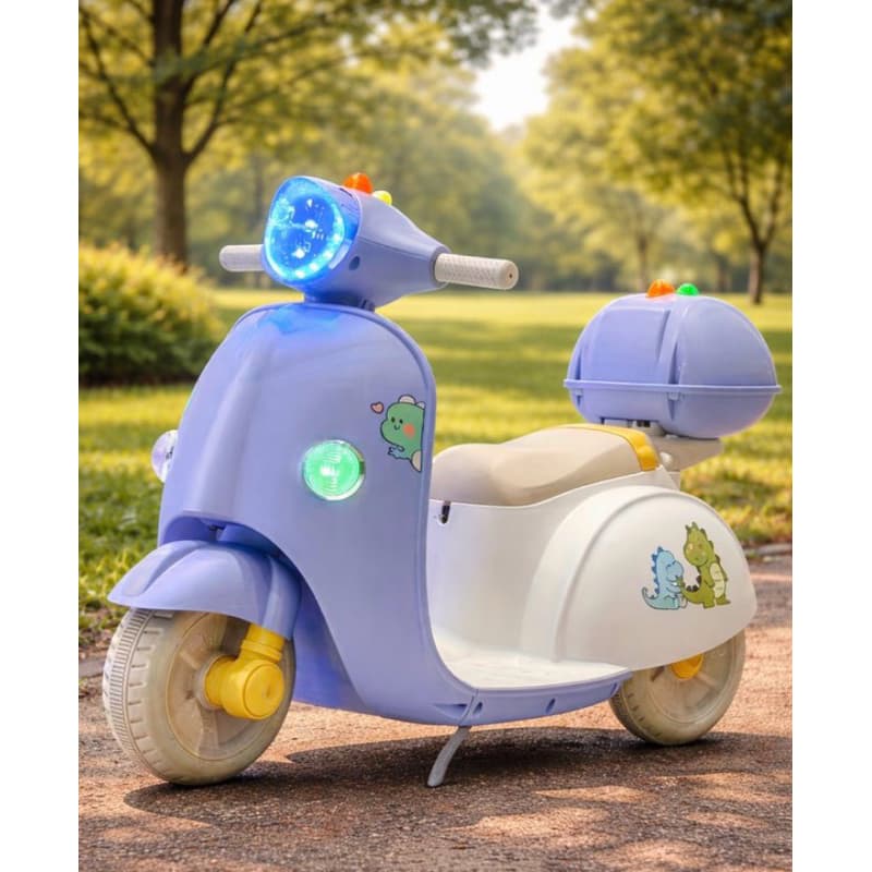 Moto Elétrica Infantil DinoVolt™ LED Bateria Recarregável | Presente Perfeito 2 a 5 Anos