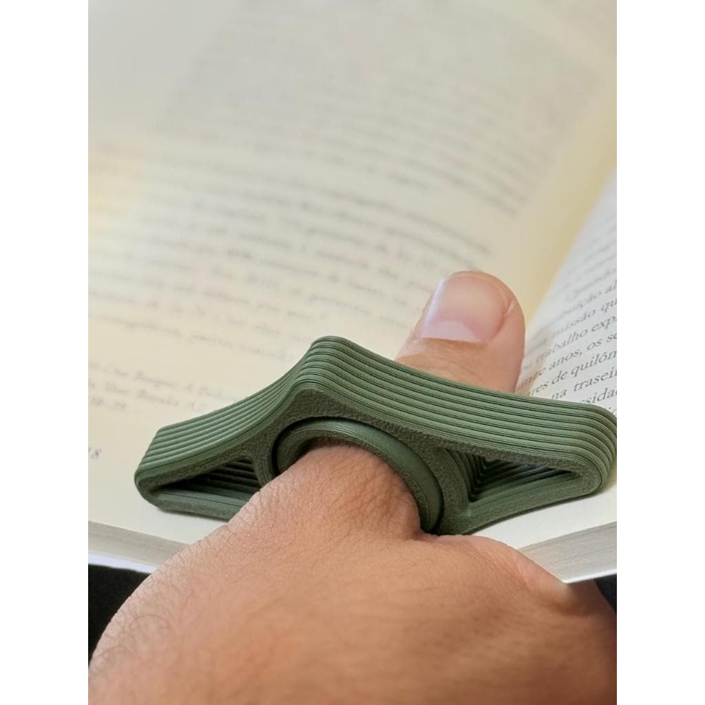Apoio de Polegar Para Página de Livro- Anel de Apoio, Suporte, Segurar Livro, Leitura Confortável, Separador de Páginas