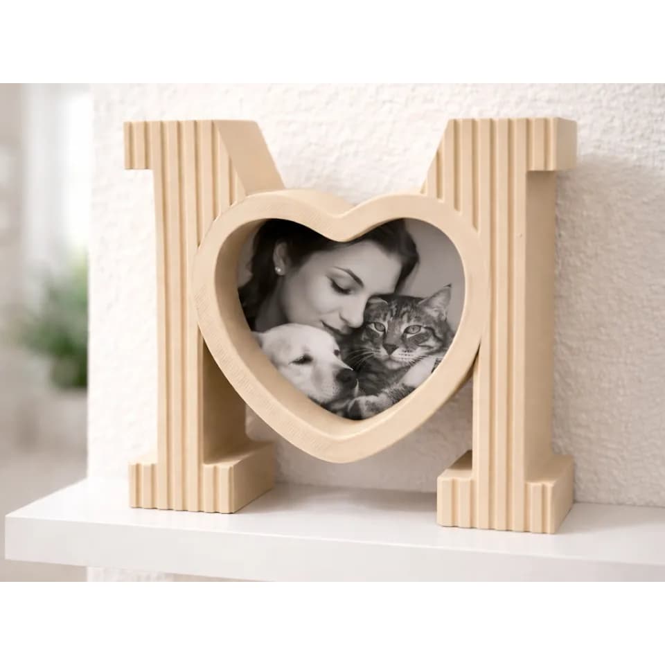 Porta-Retrato Decorativo "M de Mãe" | Presente Perfeito para Mães