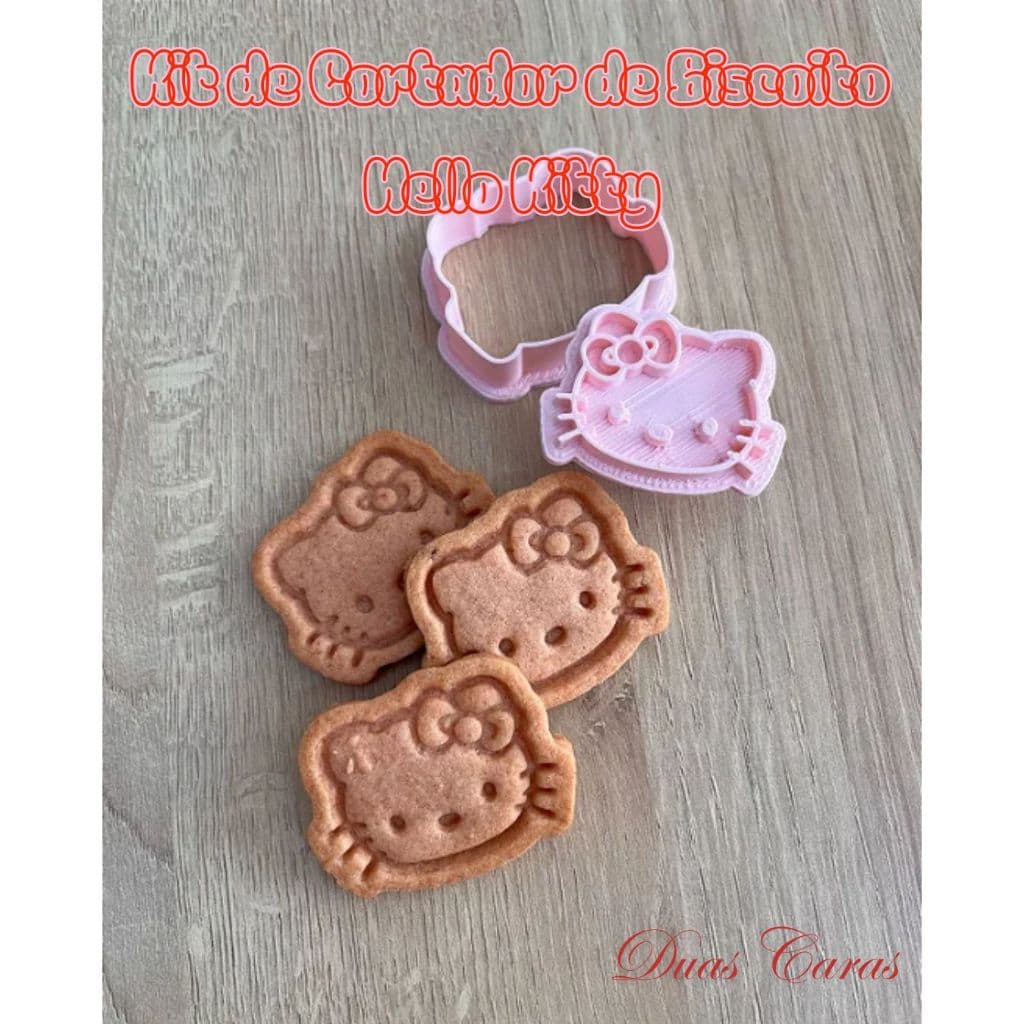 Kit com 7 Cortadores de Biscoito Hello Kitty - Cortador de bsicoito Hello Kitty
