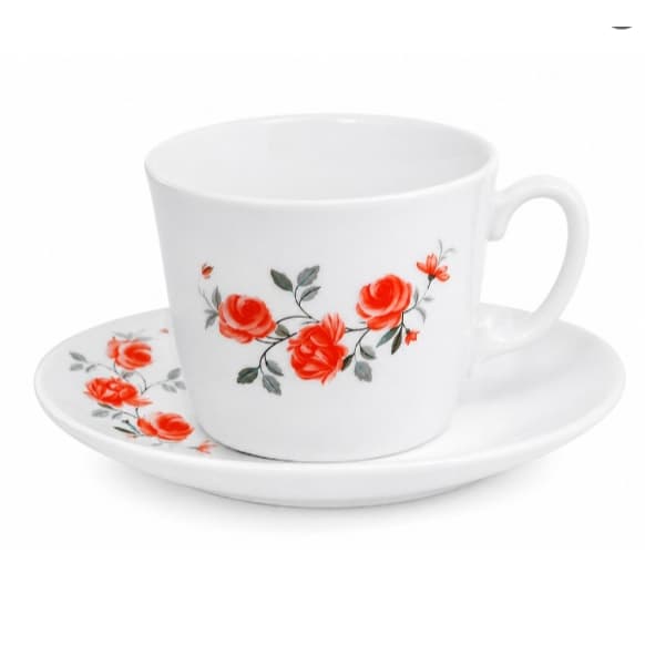 ☕️Você achou o Conjunto de Chá Xícara Porcelana 200ml O toque Viral que faltava na sua mesa!  🌹