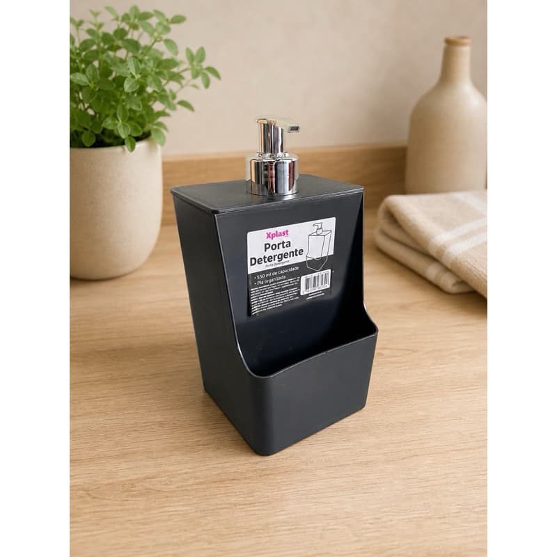 Porta Detergebte Dispenser Para Pia 550 ml Com Compartimento Para Esponja Envio Imediato