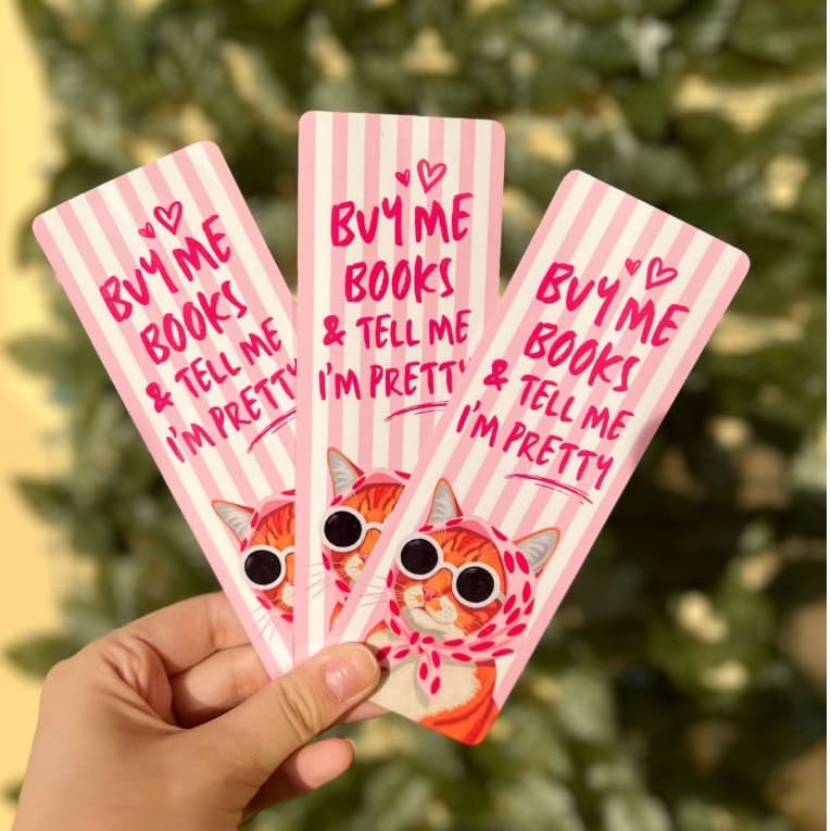 Marcador de Página Cute | Bookmark Decorativo para Leitura Presente Fofo