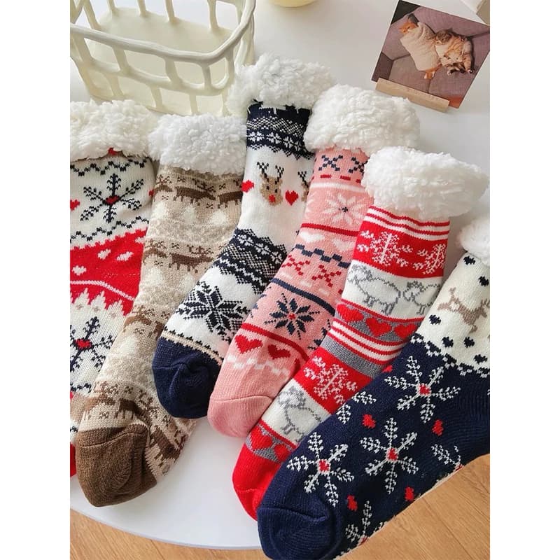 Meia de Lã Térmica Grosso Adulto feminina/com variações para escolher/frio inverno