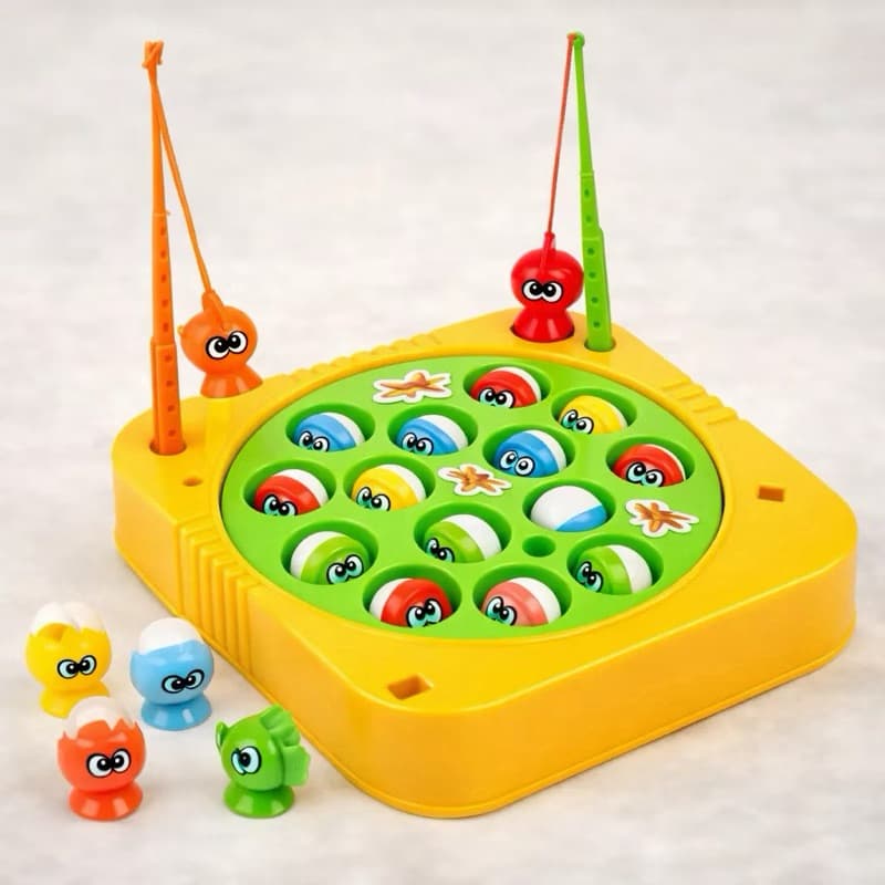 Brinquedo Jogo de Pescaria Pega Peixe Music Fishing Game Infantil a Pilha