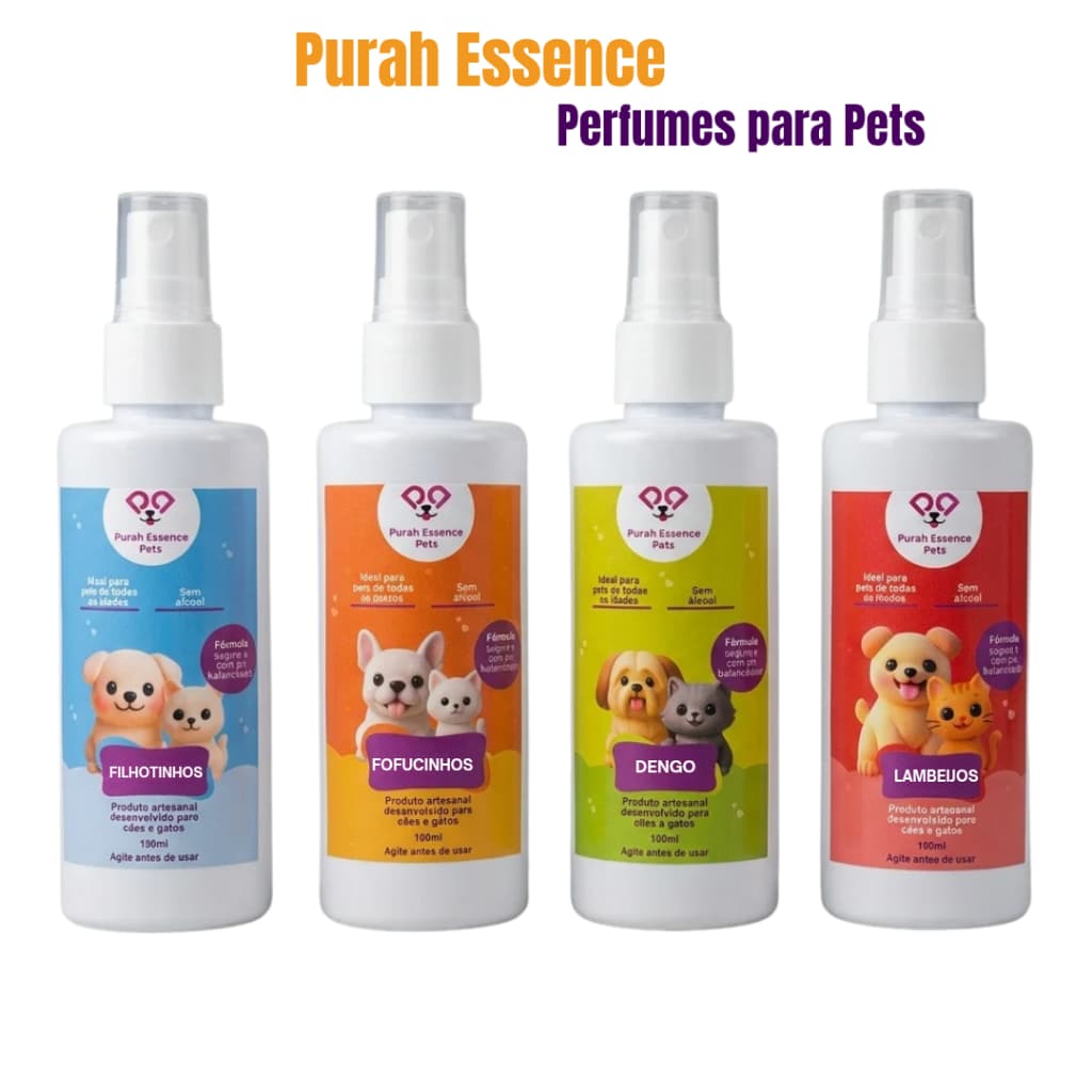 Perfume para Cães e Gatos Premium - Perfume para Pet Sem Álcool - Perfume Pet Controle de Odor