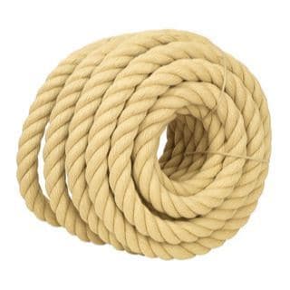 Corda De Sisal Natural 38mm 24mts Naval Artesanato Decoração Deck Cabo de Guerra